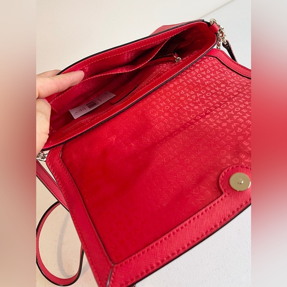 Kate Spade Red/Pink Leather Shoulder or Crossbody Bag - Picture 5 of 6
